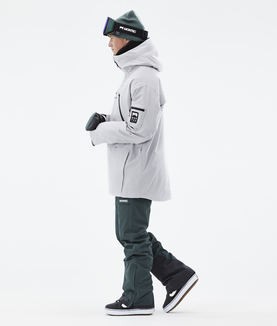 Anzu Snowboard Jacket Men Light Grey Renewed