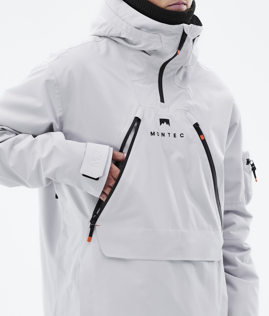 Anzu Snowboard Jacket Men Light Grey Renewed