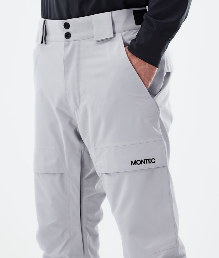Montec Dune Pantalon de Snowboard Homme Light Grey, Image 4 sur 5