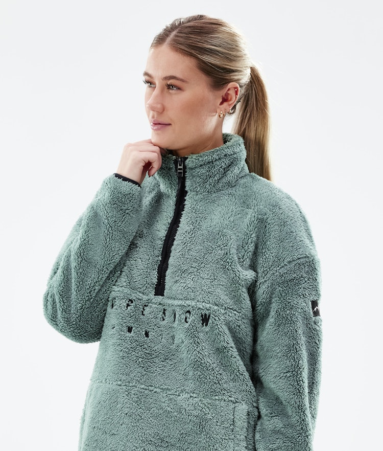 Pile W 2021 Fleece Sweater Women Faded Green, Image 2 of 7