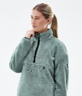 Pile W 2021 Fleece Sweater Women Faded Green, Image 2 of 7