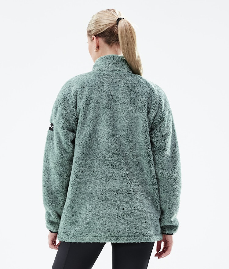 Pile W 2021 Fleece Sweater Women Faded Green, Image 3 of 7