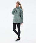 Pile W 2021 Fleece Sweater Women Faded Green, Image 4 of 7