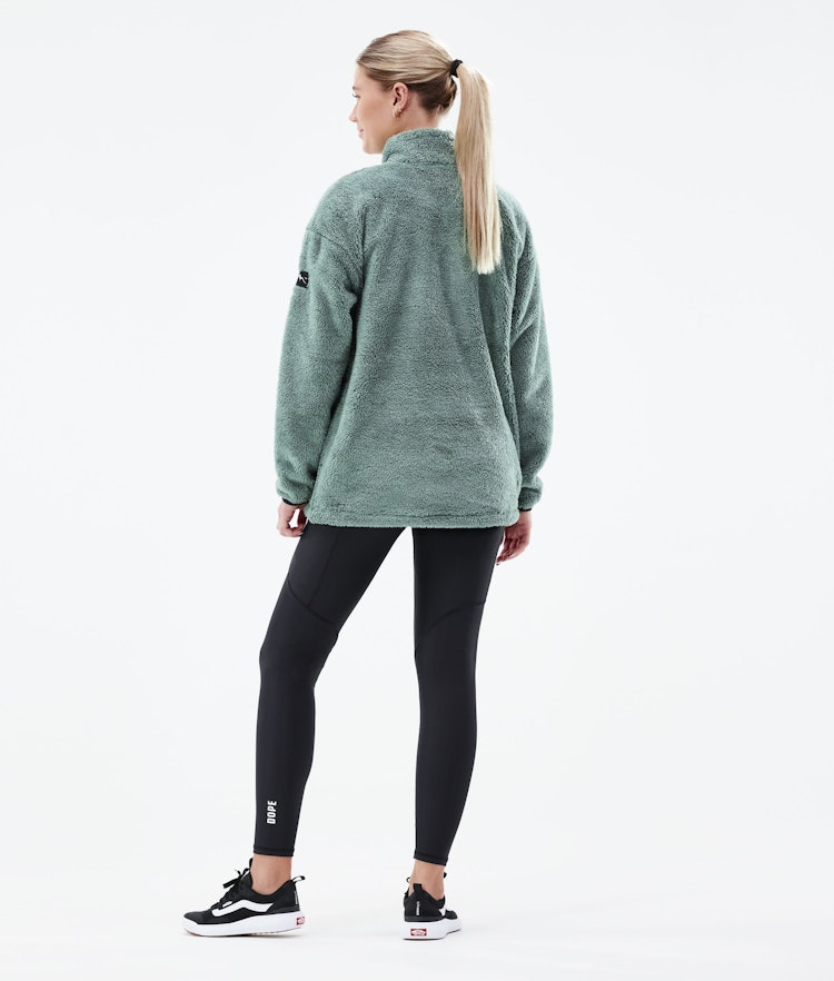 Pile W 2021 Fleece Sweater Women Faded Green, Image 5 of 7