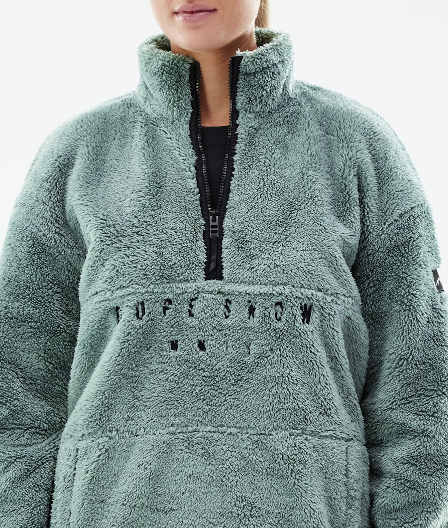 Pile W 2021 Fleece Sweater Women Faded Green