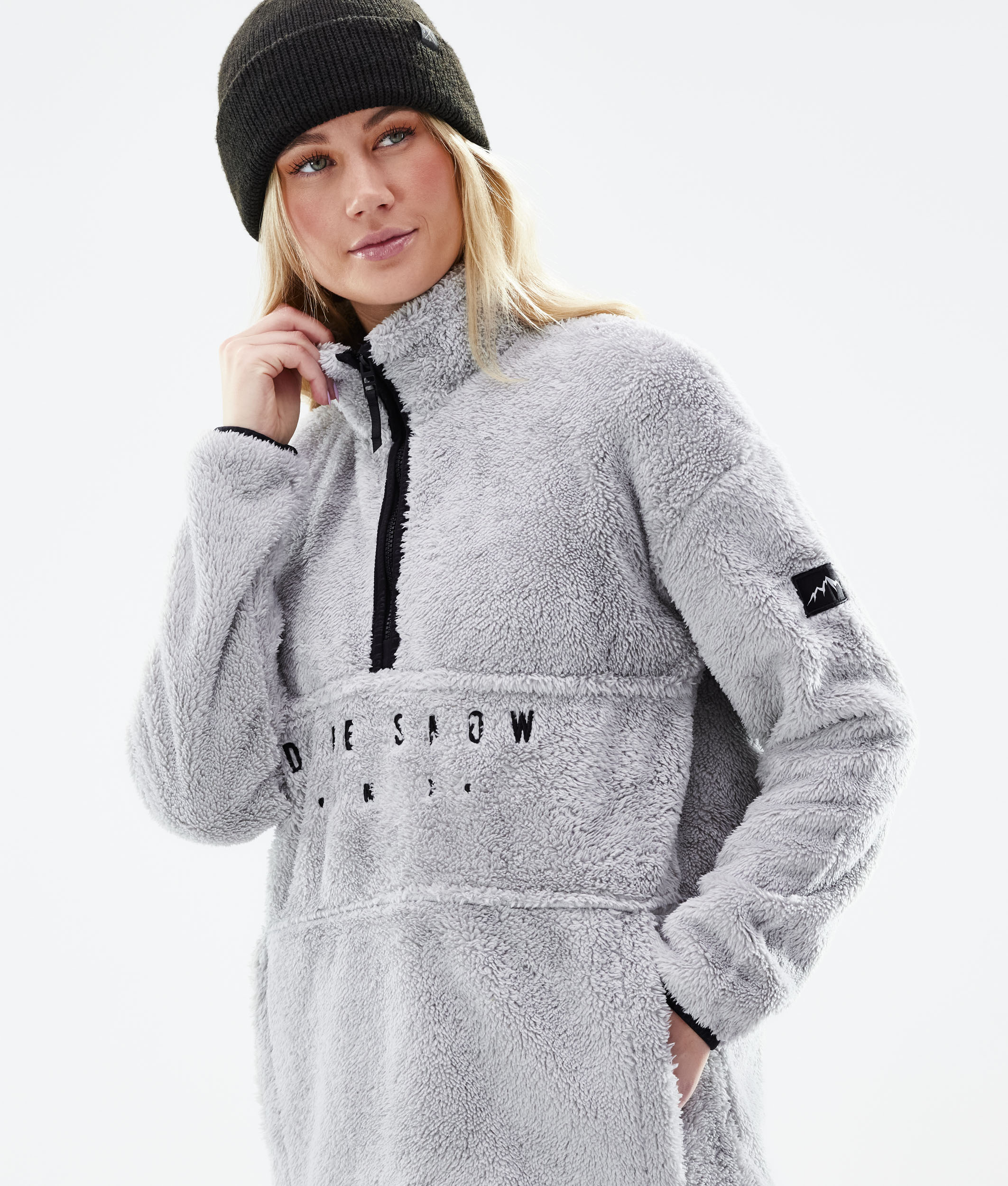 Dope Pile W 2021 Women's Fleece Sweater Light Grey
