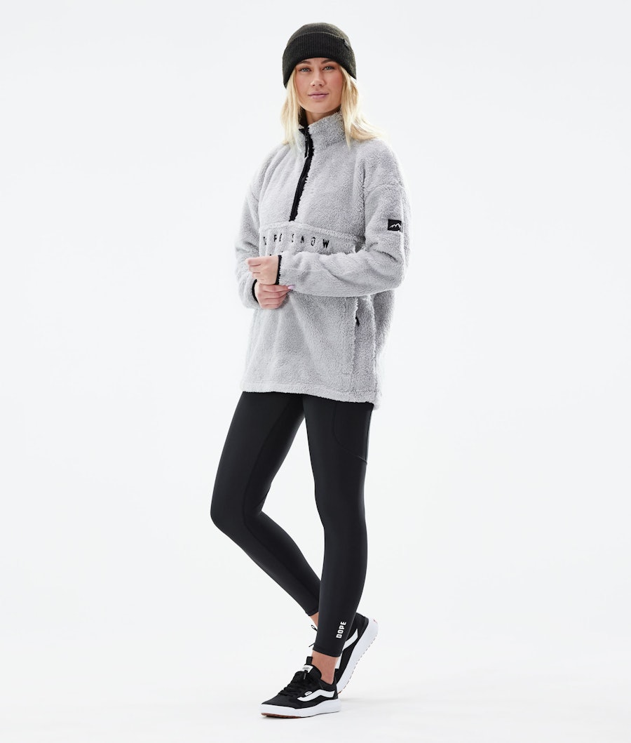 Pile W 2021 Fleece Sweater Women Light Grey