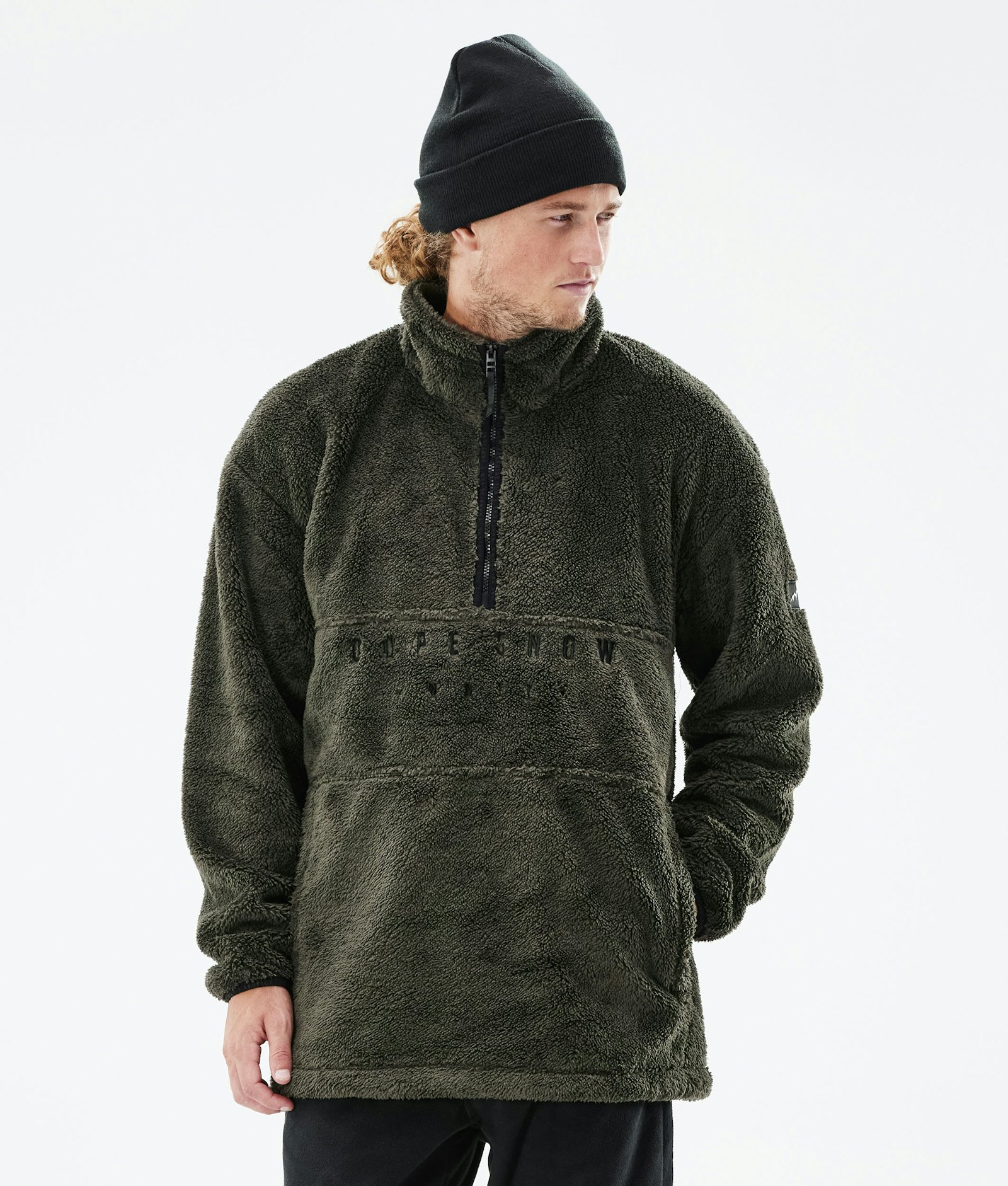 Dope Pile 2021 Fleece Sweater Men Olive Green