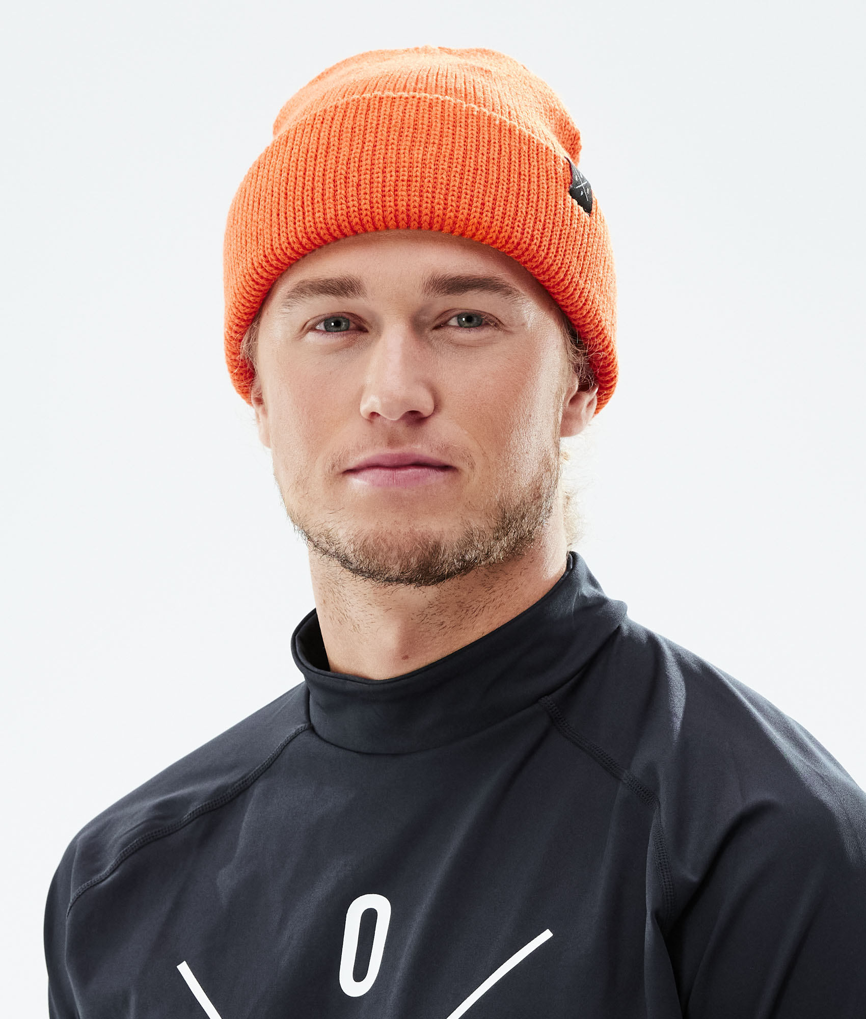 mens beanie orange