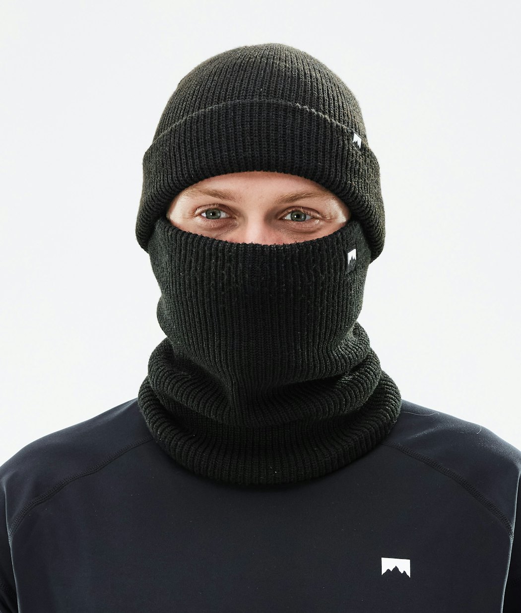Montec Classic Knitted Facemask Black