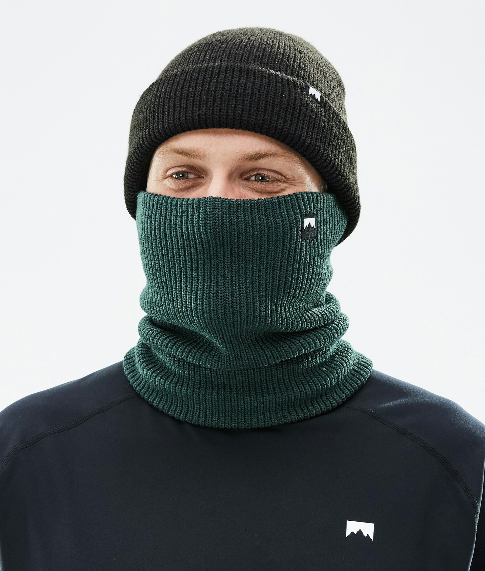 Classic Knitted Facemask Dark Atlantic, Image 2 of 3
