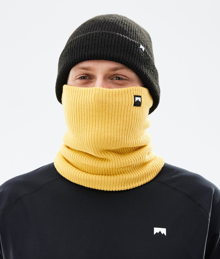 Classic Knitted Facemask Yellow