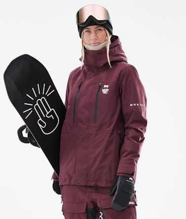 Montec Fawk W 2021 Snowboardjacke Damen Burgundy Renewed