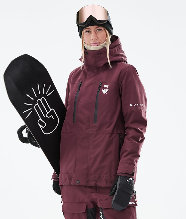 Montec Fawk W 2021 Veste Snowboard Femme Burgundy Renewed, Image 1 sur 11