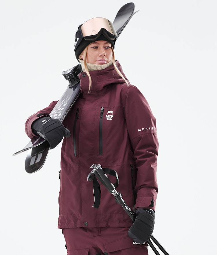 Fawk W 2021 Skijacke Damen Burgundy, Bild 2 von 11