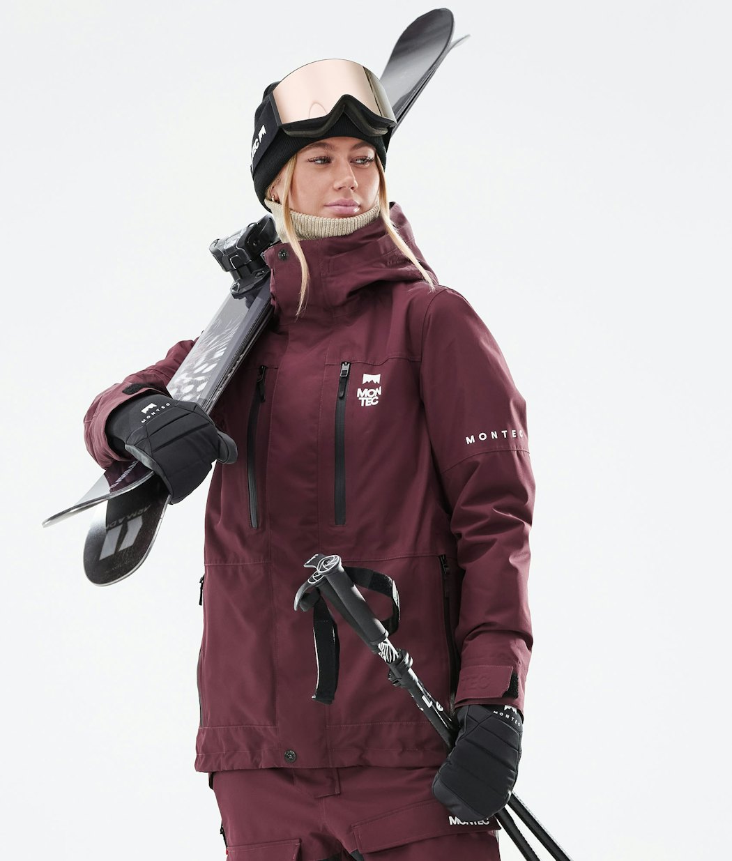 Fawk W 2021 Ski jas Dames Burgundy