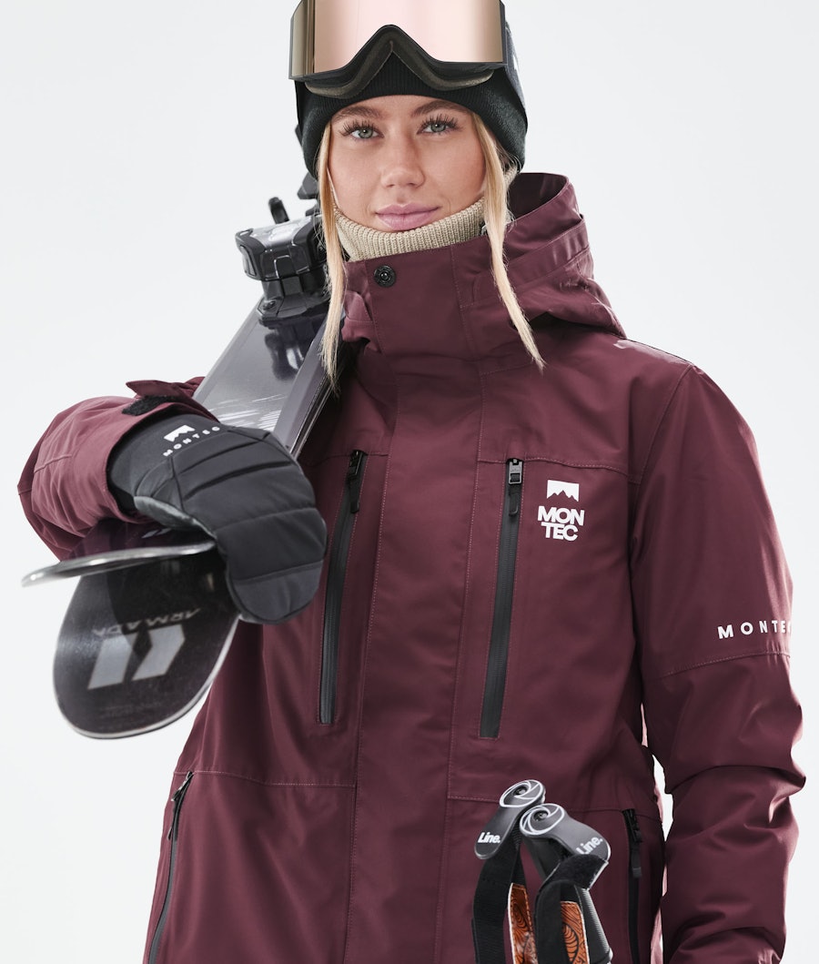 Montec Fawk W 2021 Women's Ski Jacket Burgundy