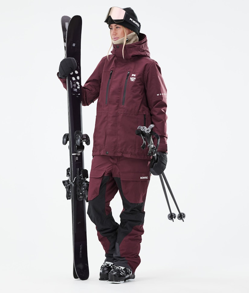 paar Peer Subjectief Montec Fawk W 2021 Ski Jacket Women Burgundy | Montecwear CA