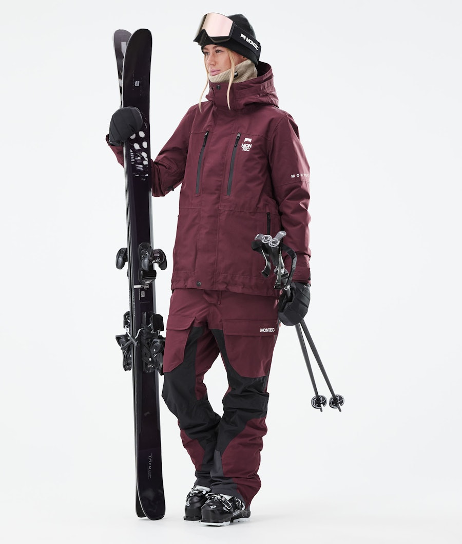 Fawk W 2021 Veste de Ski Femme Burgundy