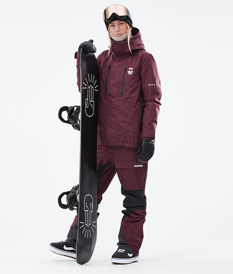 Fawk W 2021 Chaqueta Snowboard Mujer Burgundy Renewed, Imagen 4 de 11