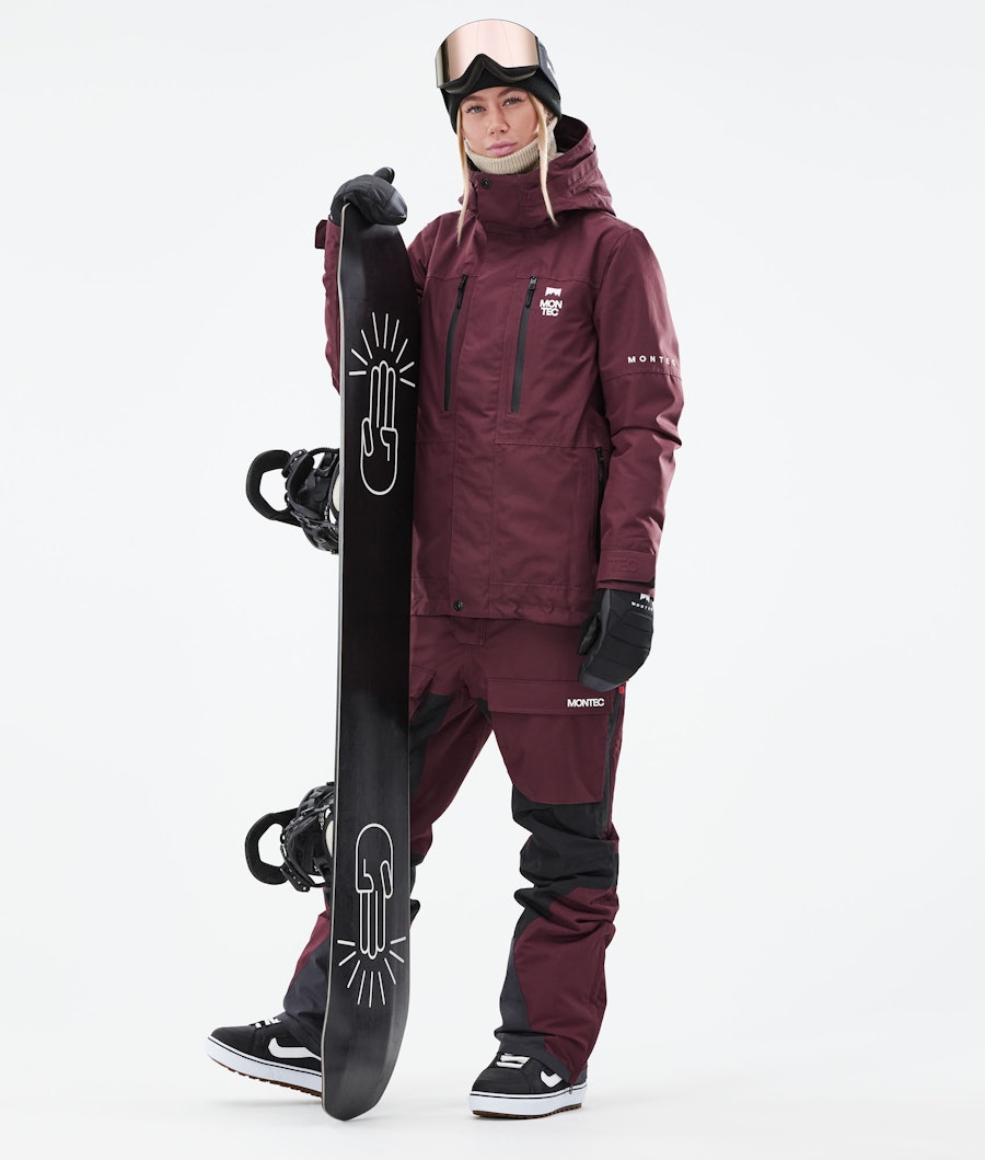 Montec Fawk W Veste Snowboard Femme Burgundy