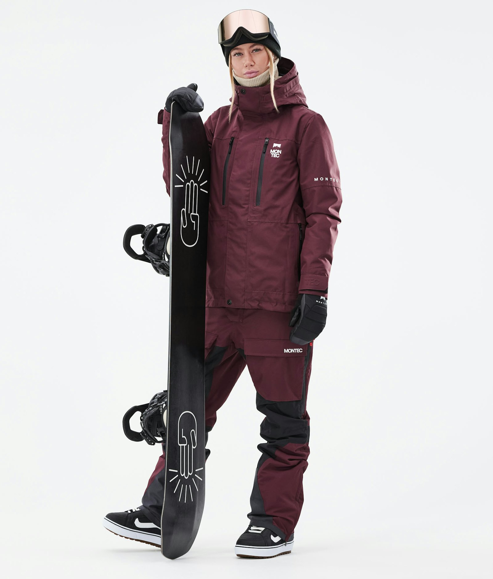 Montec Fawk W 2021 Veste Snowboard Femme Burgundy