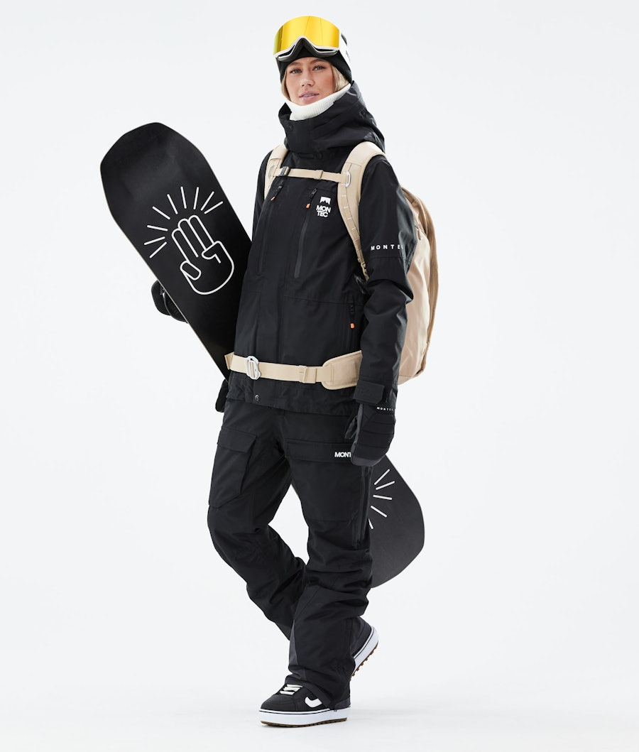 Montec Fawk W Veste Snowboard Femme Black