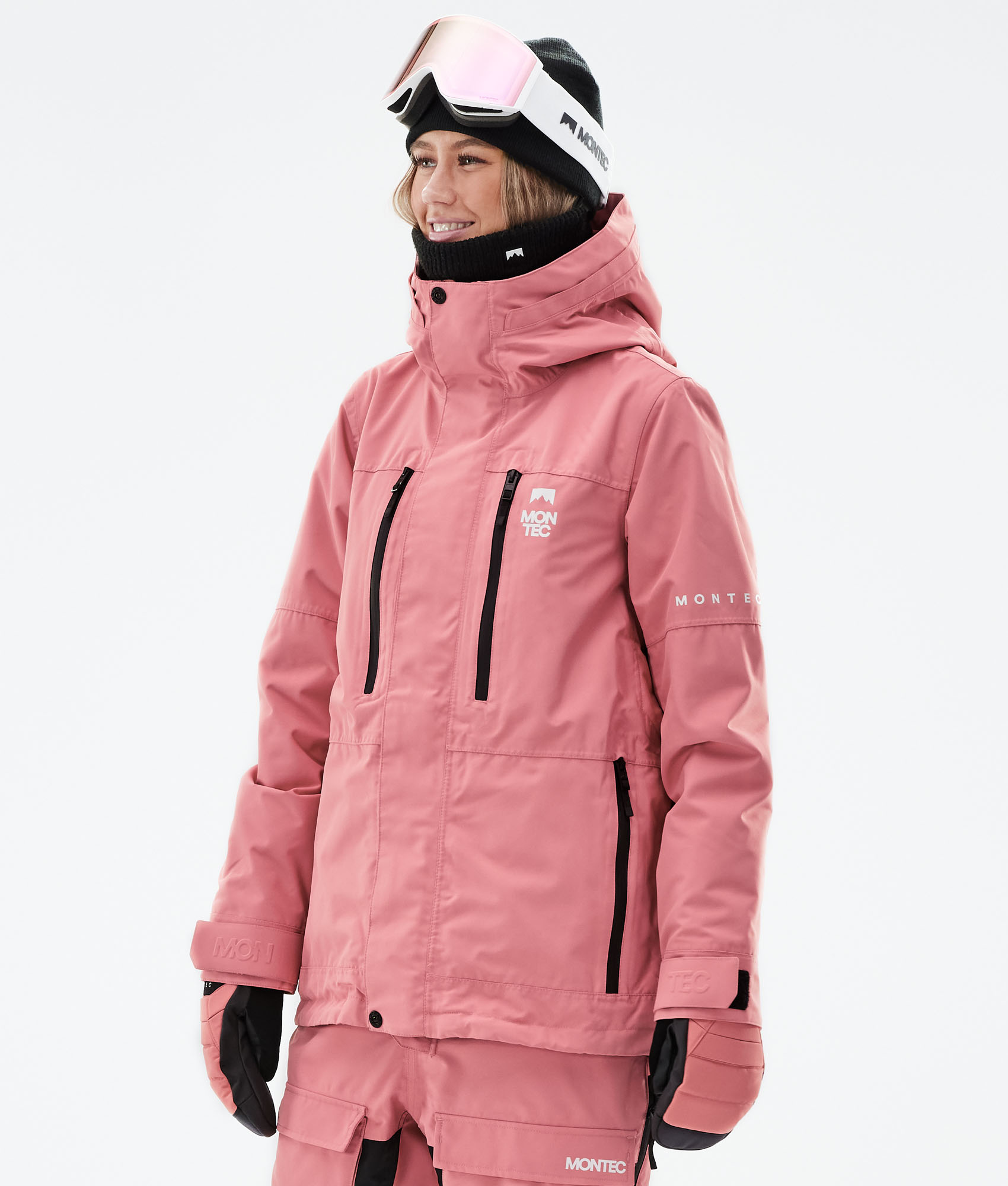 Montec Fawk W Pantalones Esquí Mujer Pink/Black - Rosa