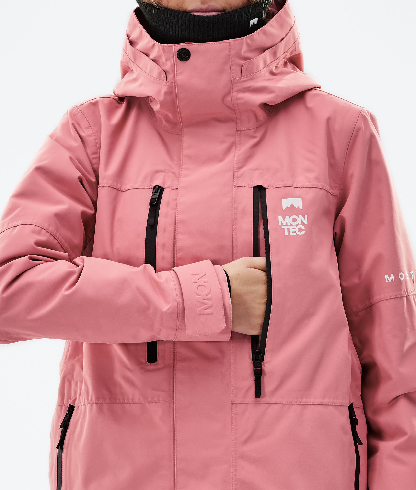 pink snow coat