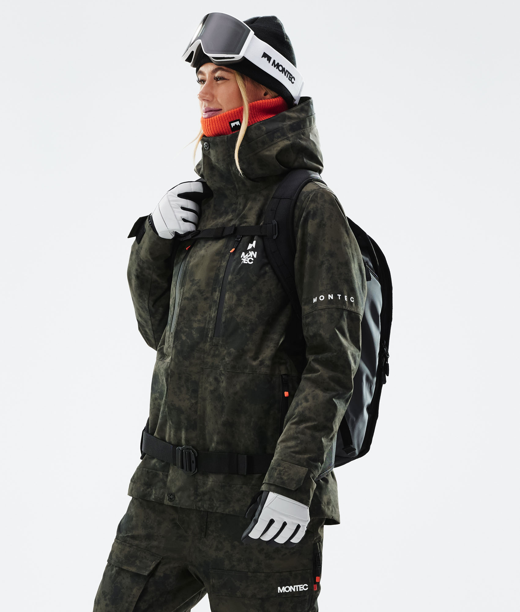 Montec Fawk W 2021 Jacket Tiedye Snowboard Green Olive Women