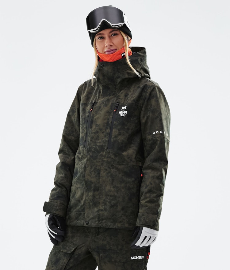 Montec Fawk W 2021 Ski Jacket Women Olive Green Tiedye, Image 1 of 12