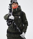 Montec Fawk W 2021 Ski Jacket Women Olive Green Tiedye