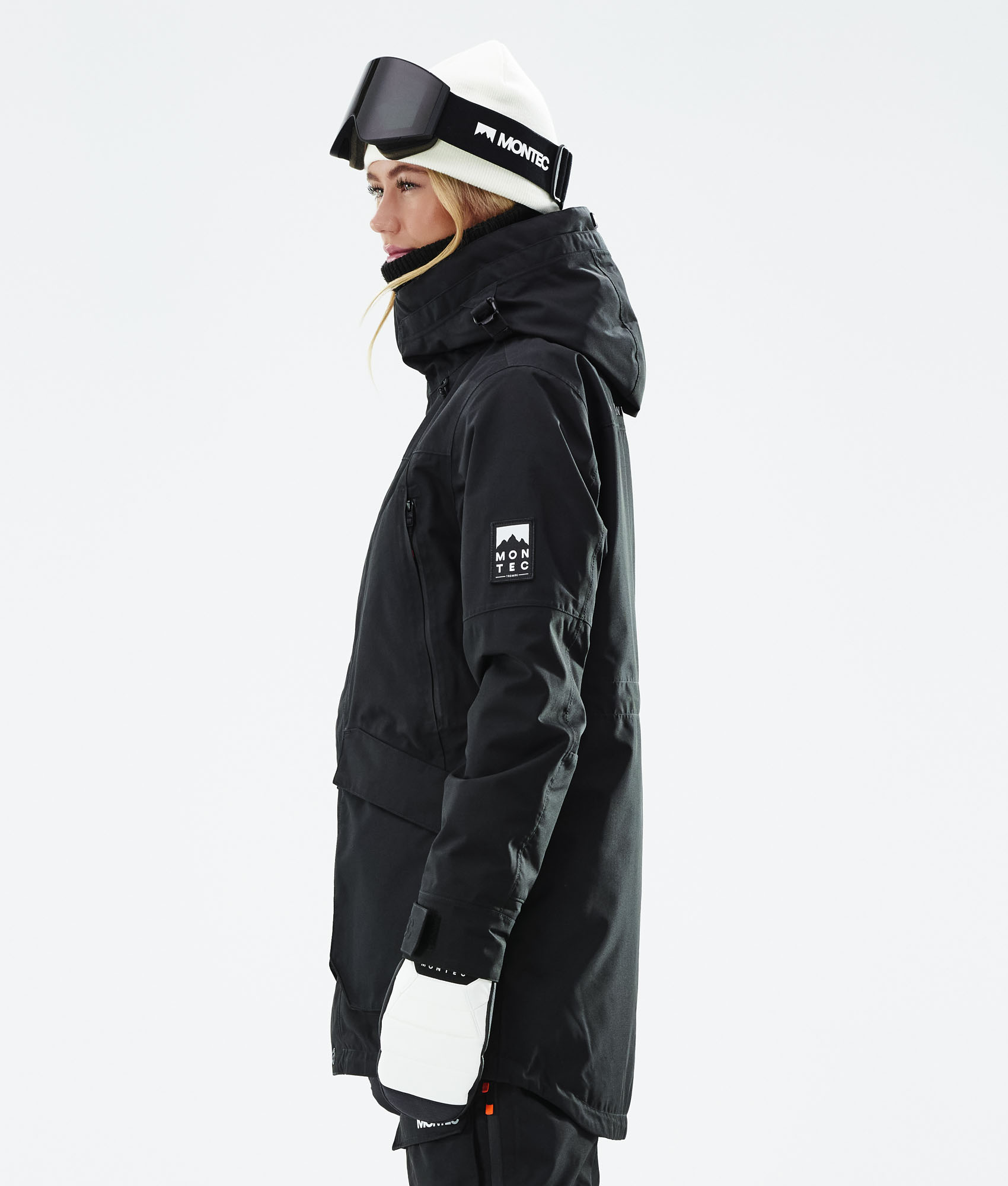 black womens snow jacket