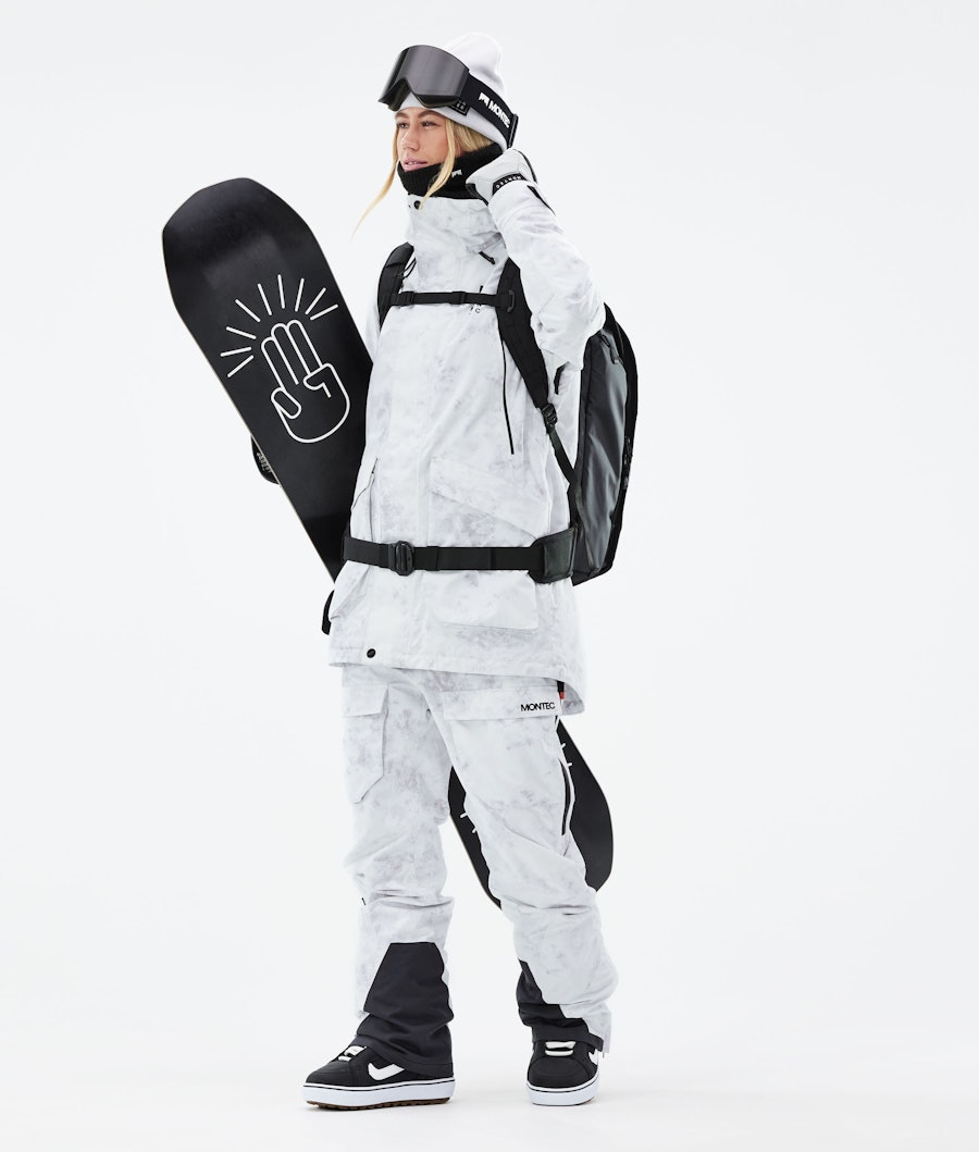 Montec Virago W 2021 Women's Snowboard Jacket White Tiedye