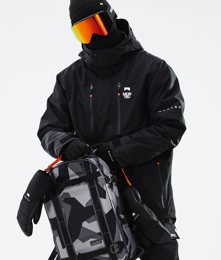 Fawk 2021 Snowboard Jacket Men Black Renewed