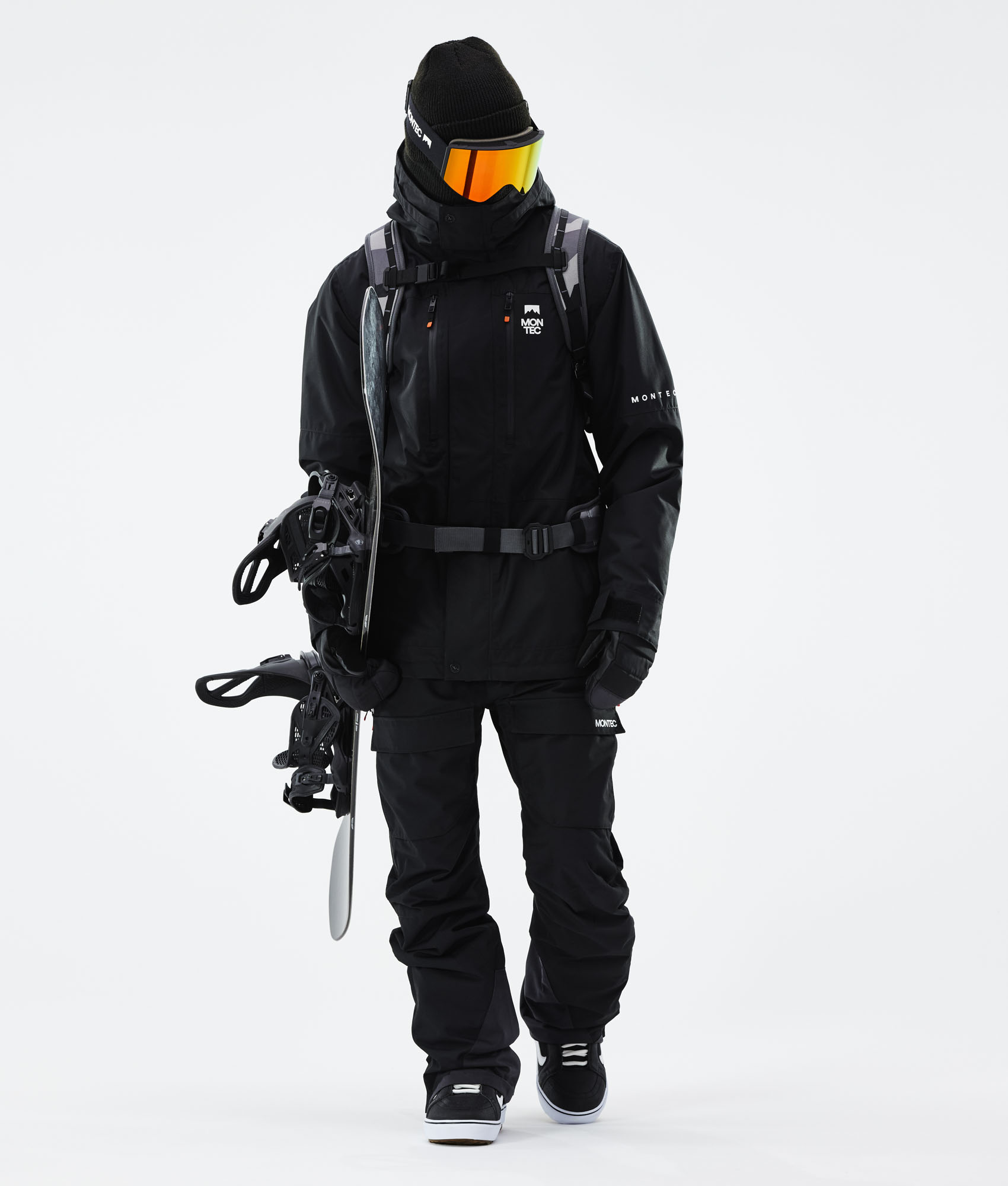 black snowboard jacket