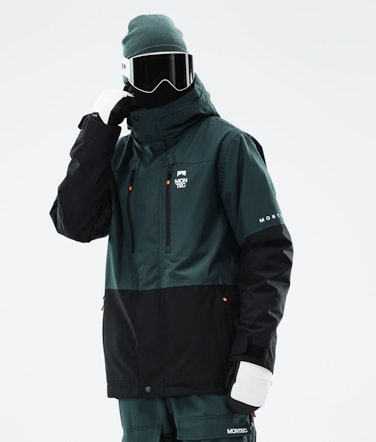 Fawk 2021 Snowboard Jacket Men Dark Atlantic/Black Renewed