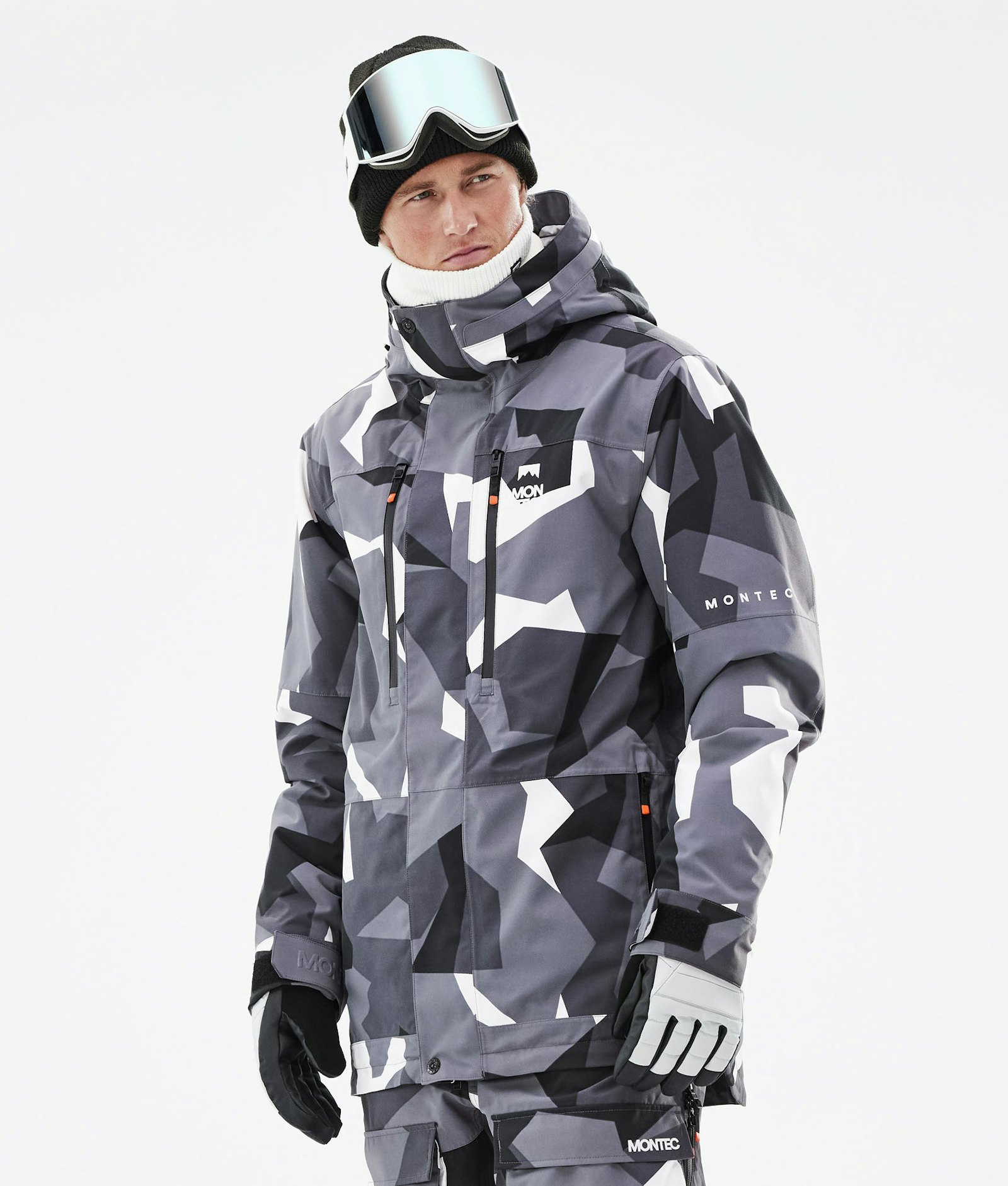 Fawk 2021 Snowboard Jacket Men Arctic Camo Renewed