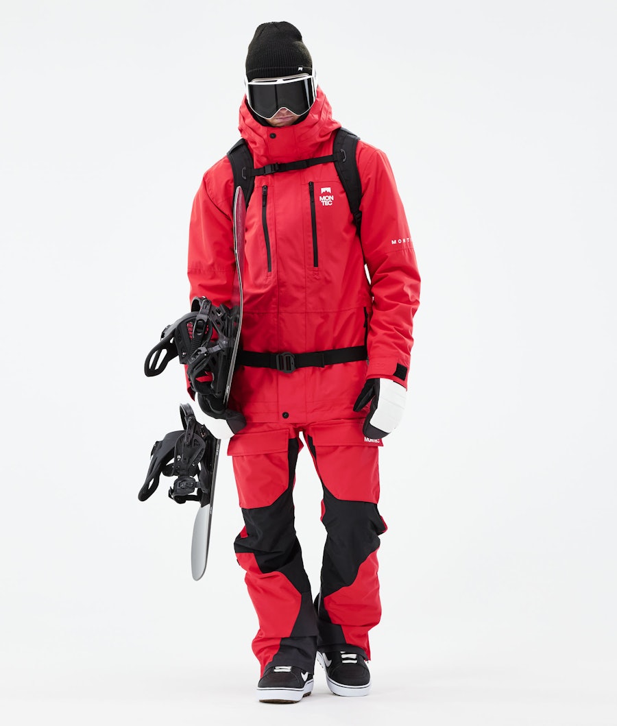 Fawk 2021 Snowboard Jacket Men Red Renewed