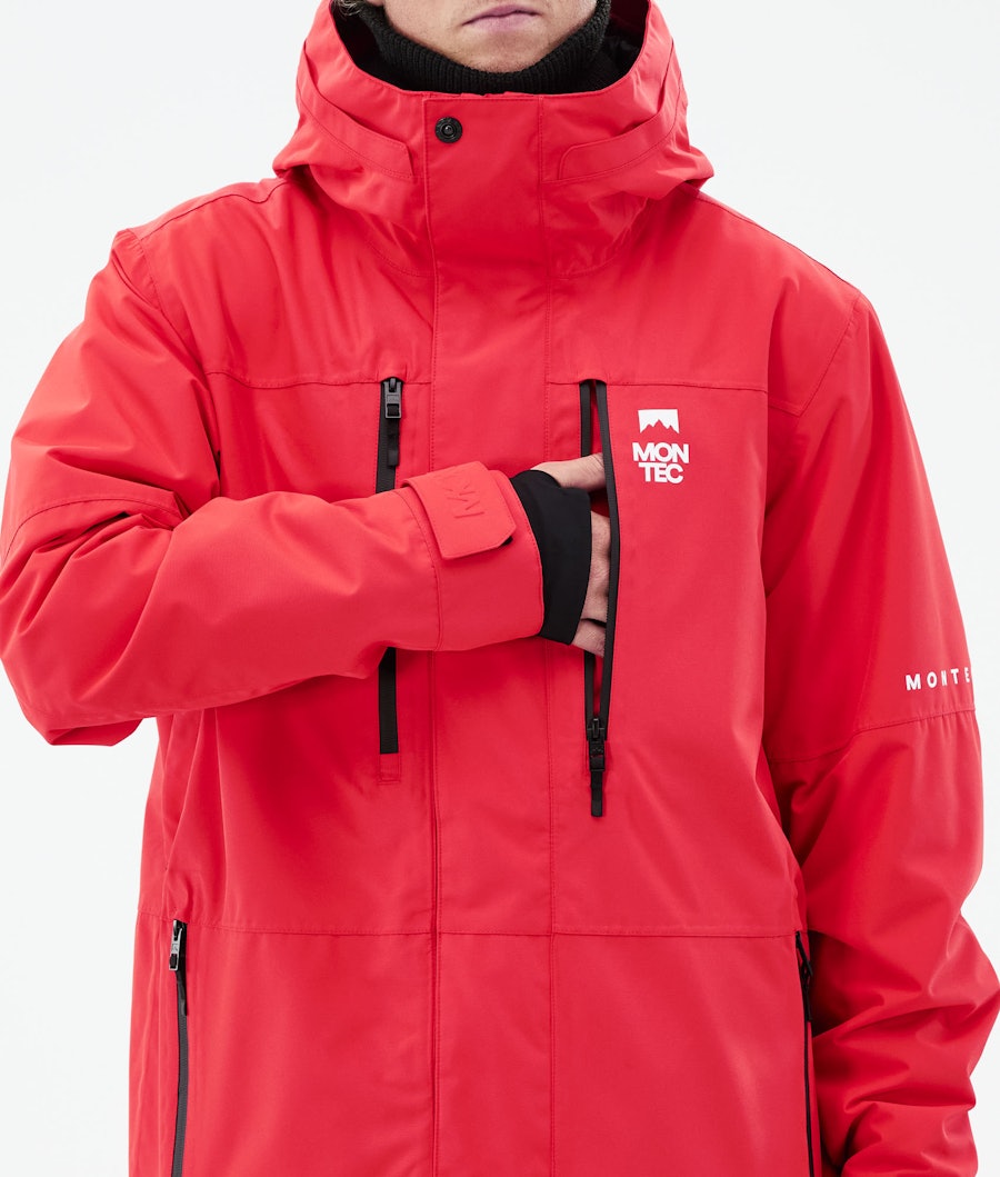 Fawk 2021 Snowboard Jacket Men Red Renewed