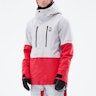 Montec Fawk 2021 Snowboard Jacket Men Light Grey/Red