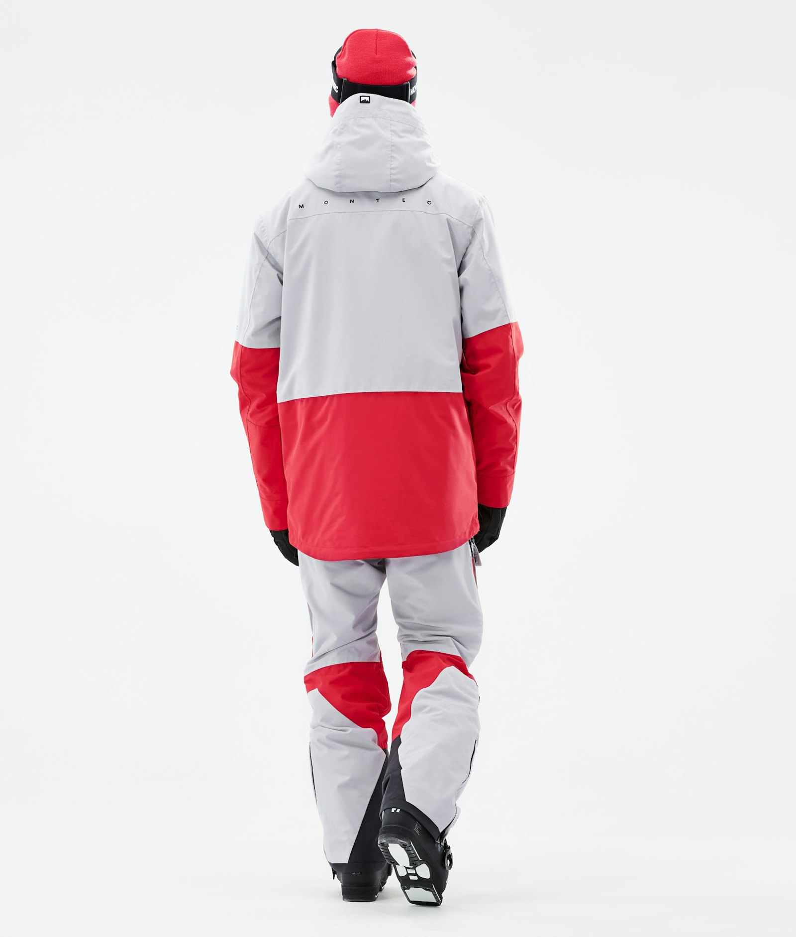 Montec Fawk 2021 Veste de Ski Homme Light Grey/Red