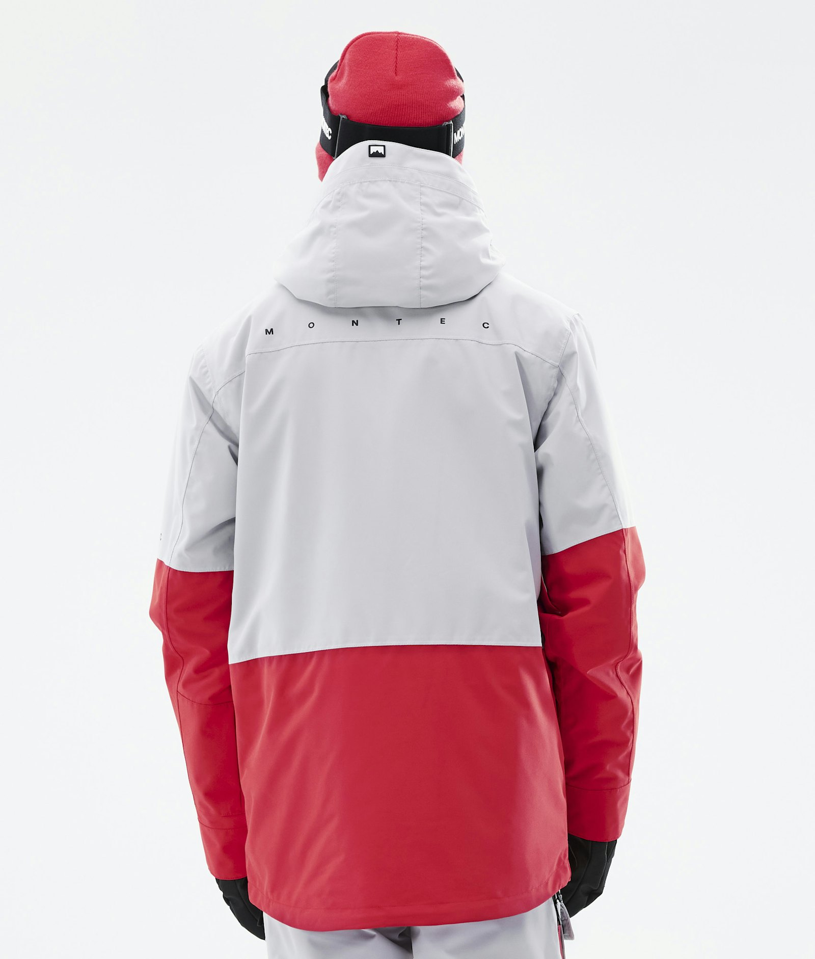 Fawk 2021 Snowboard Jacket Men Light Grey/Red