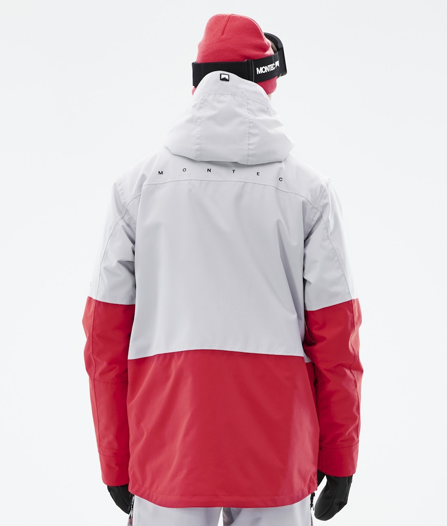 Fawk 2021 Ski Jacket Men Light Grey/Red