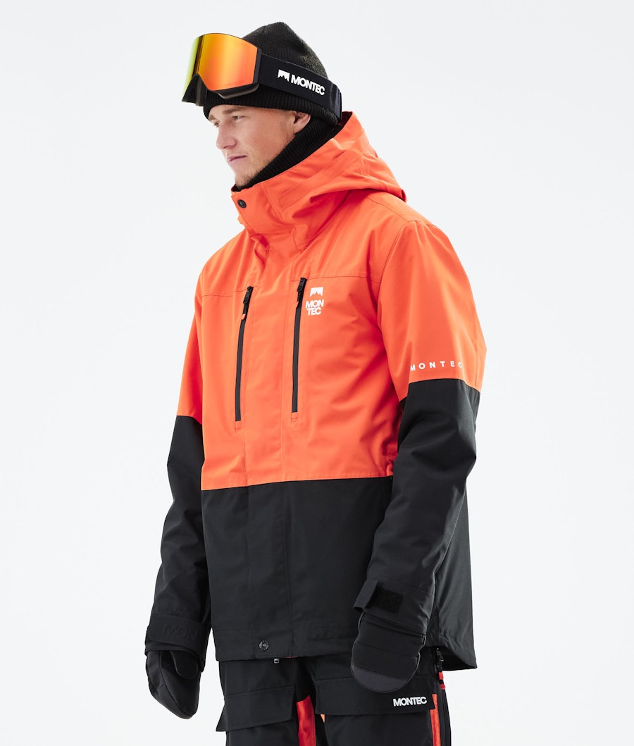 Fawk Ski Jacket Men Orange/Black