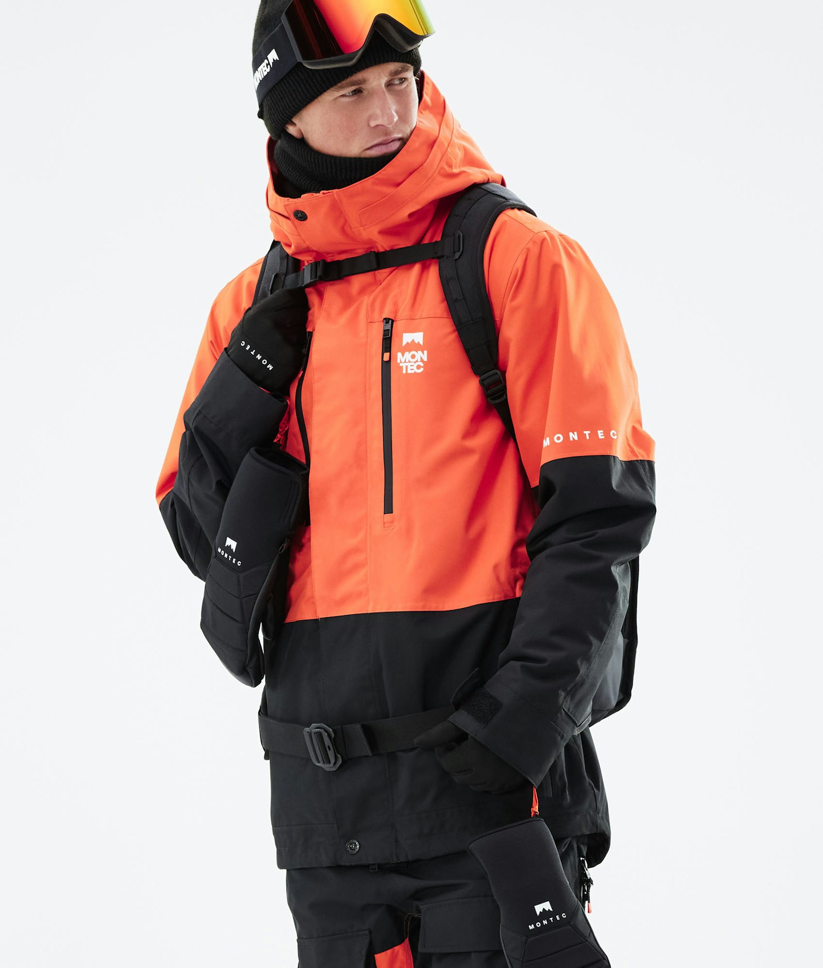 Fawk 2021 Skijacke Herren Orange/Black