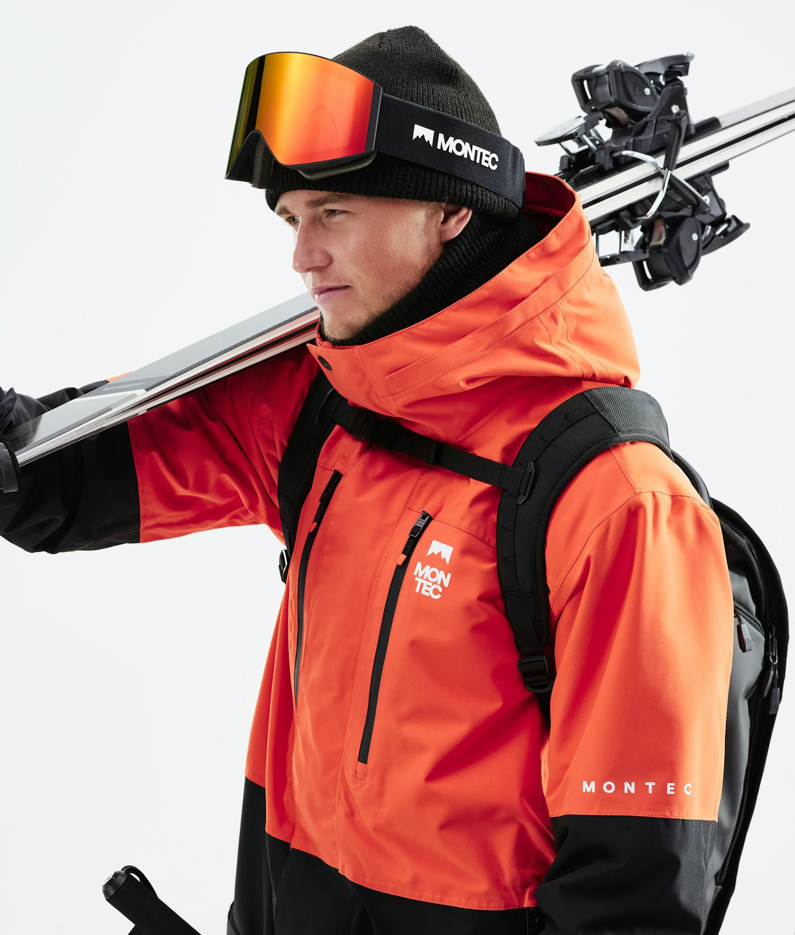 Fawk 2021 Skijakke Herre Orange/Black