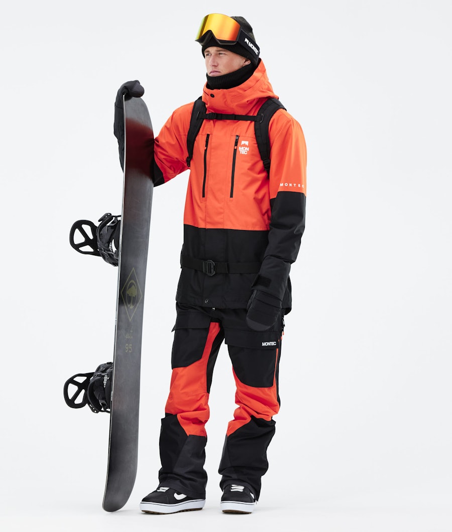 Montec Fawk 2021 Men's Snowboard Jacket Orange/Black