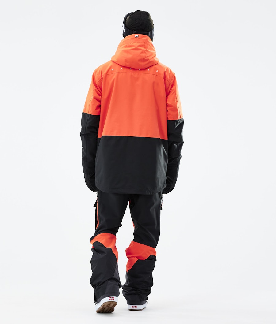 Fawk 2021 Snowboard Jacket Men Orange/Black Renewed