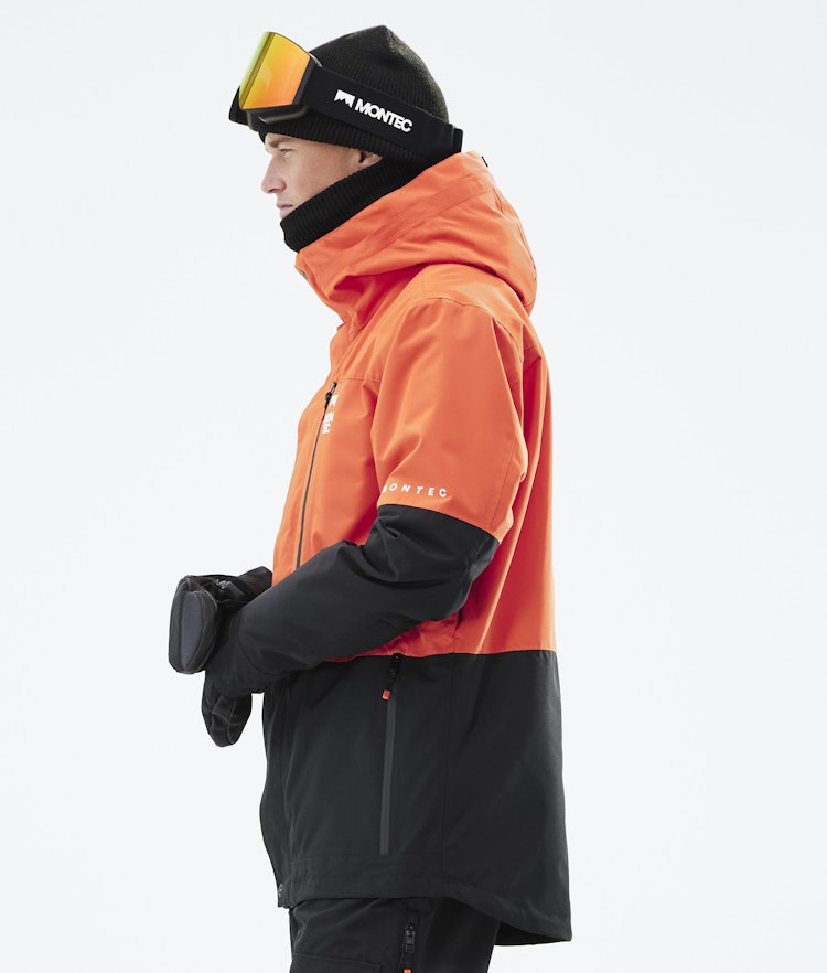 Fawk 2021 Manteau Ski Homme Orange/Black, Image 7 sur 11